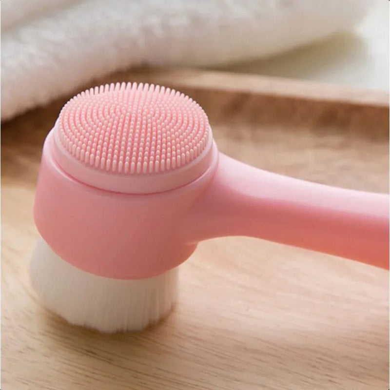 2 in 1 Compact and Resistant Facial Cleaning Brush for Deep Skin Cleaning and Exfoliation-Fast Shipping P/All Brazil