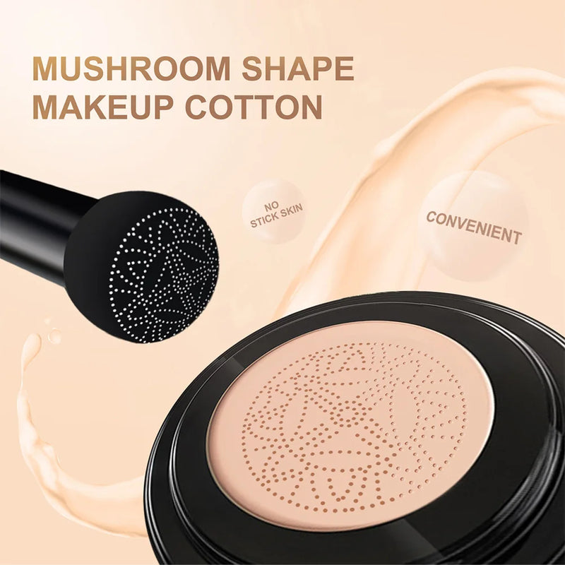 Mushroom Magic Air Cushion BB Cream - Enriched with Vitamins, Hydrates for Dewy Skin, Full Coverage Foundation